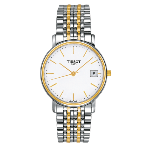 Tissot Desire Quartz 34 Stainless Steel / Yellow Gold PVD / Silver / Bracelet